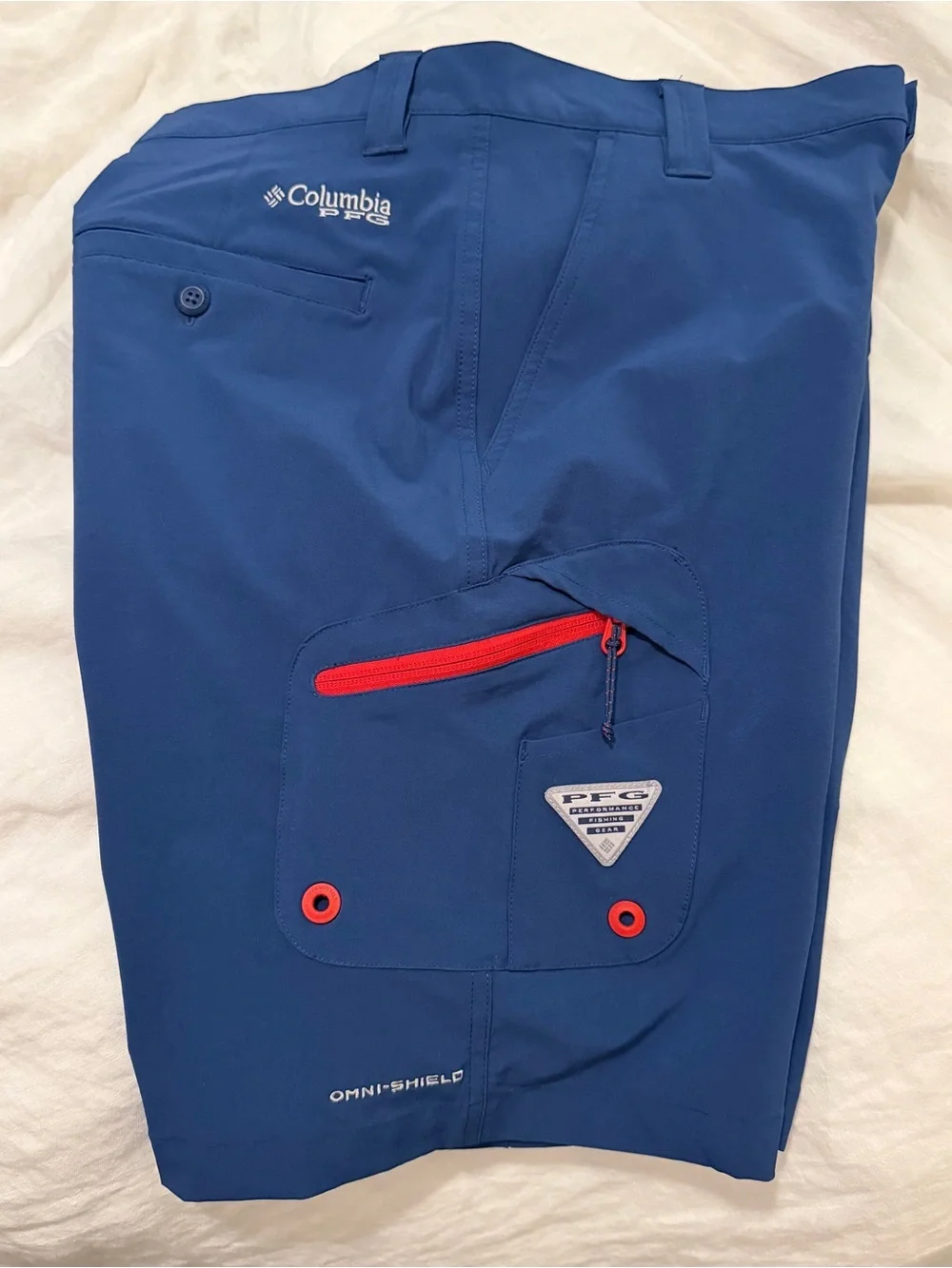 Bundle package:0)3 Columbia Men's PFG Omni-Shield Cargo Fishing Shorts-Size 32